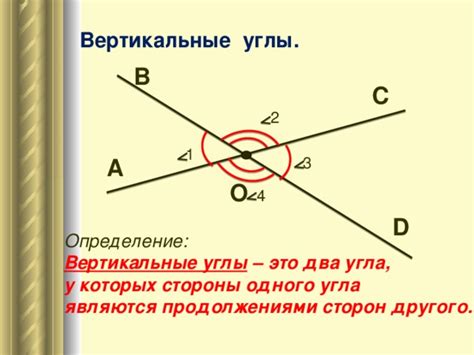 Вертикальный угол: сущность и связь с углом 72°