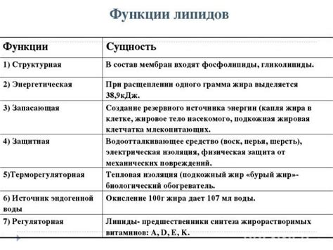 Взаимодействие липидов с другими биомолекулами и их роль в белковой функции