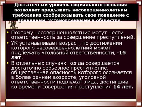 Виды преступлений, за которые несовершеннолетние могут понести наказание