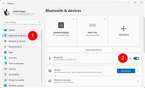 Включите Bluetooth на вашем устройстве и обнаружьте доступные устройства