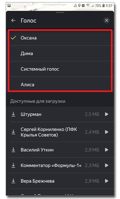 Выбор источников загрузки голосового помощника на автомобильную магнитолу
