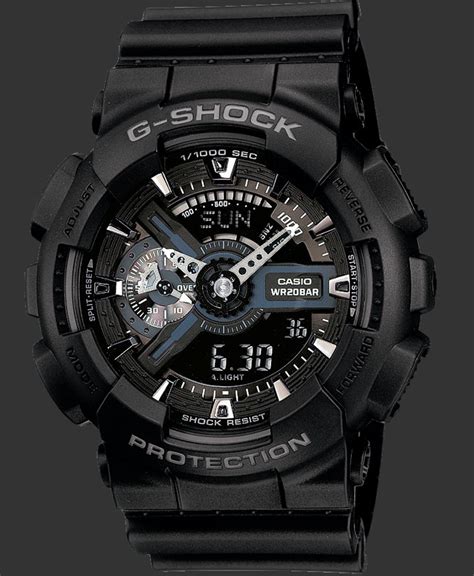 Выбор часового пояса на Casio G-Shock GA-110