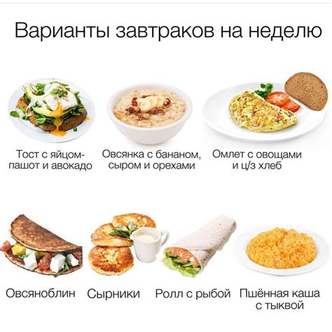 Завтраки для снижения веса: лучшие варианты продуктов