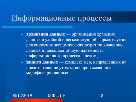 Значимость регулярной архивации информации