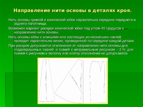 Изготовление основы для юбки