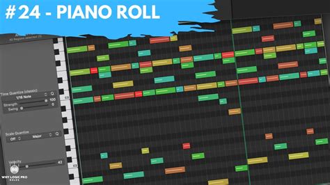 Изменение аспектов и настроек в Piano Roll