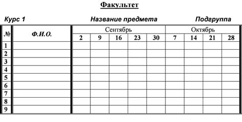 Импортирование библиотеки и формирование пустой таблицы