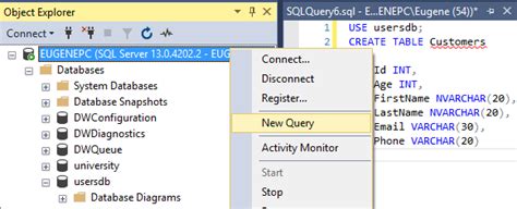 Импорт существующей таблицы в SQL Server Management Studio