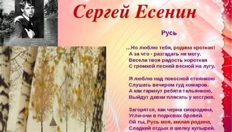 Интенсивные ощущения проникновения природы в душу и их отражение в стихах Есенина