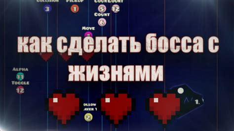 Интересные примеры боссов с "жизнями" в геймплее Geometry Dash