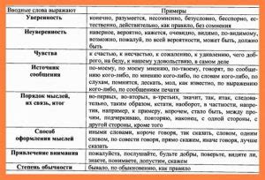 Использование запятой: вводные слова и фразы