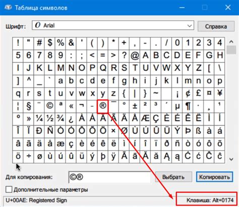 Использование символов ASCII для ввода символа "точка" на клавиатуре