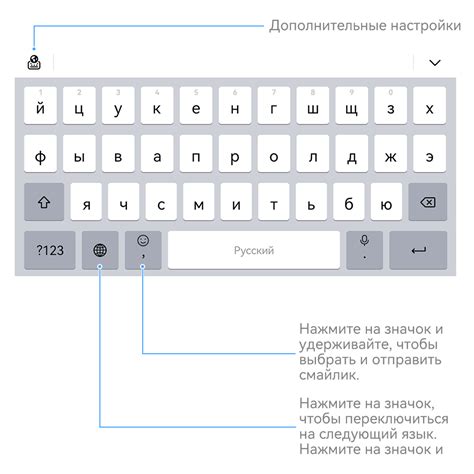 Использование стандартной клавиатуры Huawei