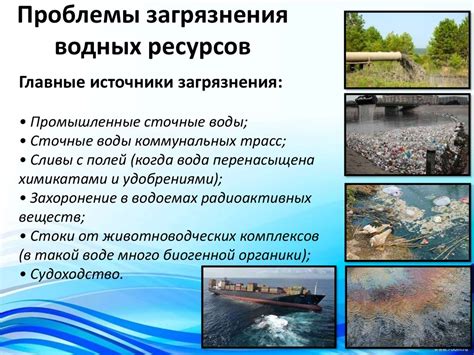 Источник и последствия загрязнения воды