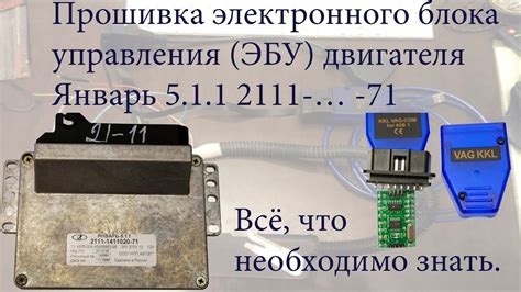 Компоненты электронного блока управления Январь 5.1 и их задачи