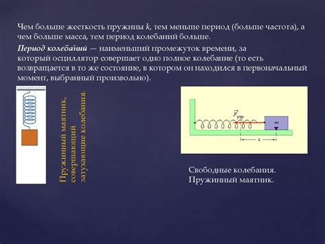 Математическая модель динамики свободных колебаний