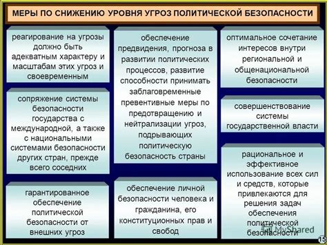 Меры по снижению уровня содержания соединения и предотвращению его негативного воздействия