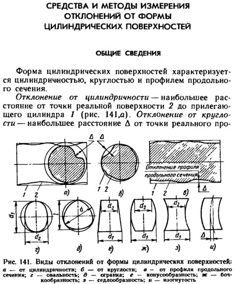 Методы измерения формы трубы