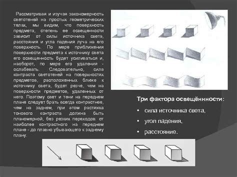 Методы подчеркивания объема через использование теней и светотеней