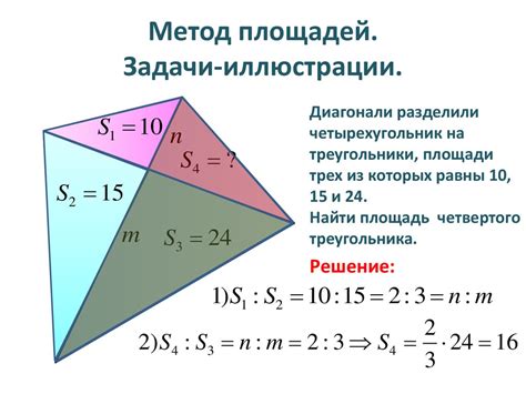 Метод вычисления площадей треугольников в контексте определения принадлежности точки