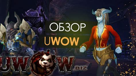 Настройка внешнего вида игры и настройка игрового процесса в uwow legion x100