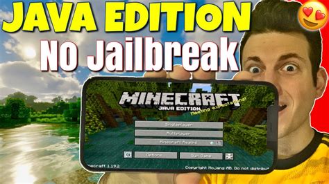 Настройка устройства для использования Minecraft Java на iOS