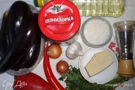 Необходимые продукты для приготовления восхитительного блюда