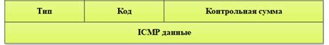 Общая структура и ключевые элементы ICMP-пакета