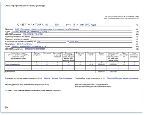 Обязательные требования при составлении счета-фактуры на предоплату