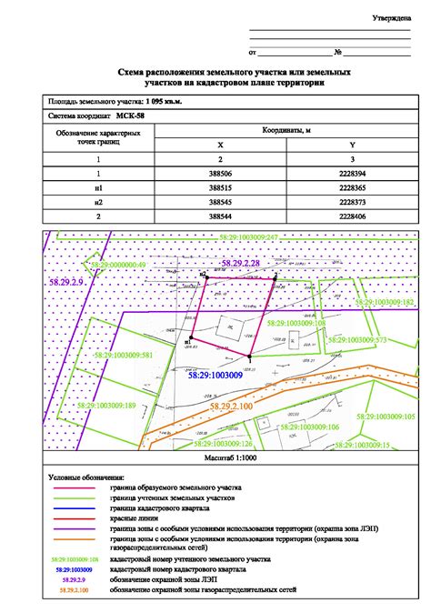 Ограничение границ и формирование схемы участка дороги