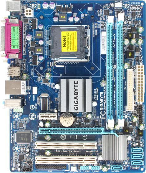 Описание главных элементов платформы Gigabyte GA G31M-ES2L