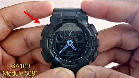 Описание процесса настройки времени и даты на часах Casio G-Shock 1100