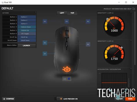 Описание утилиты SteelSeries Engine