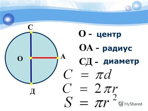 Определение и формула площади окружности