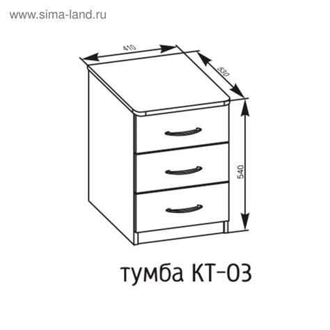 Определение необходимой высоты опор для вашей тумбочки