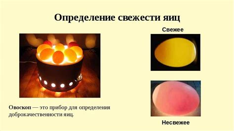 Определение свежести яйца с помощью метода плавучести