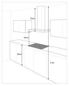 Оптимальная высота установки вытяжки для эффективного воздухообмена