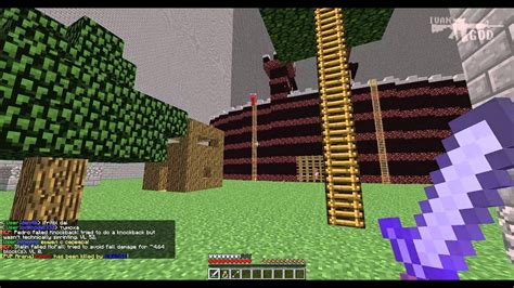 Организация игровых зон в центральной точке на игровом сервере Minecraft