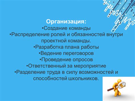 Организация команды: принципы распределения ролей внутри группы соратников