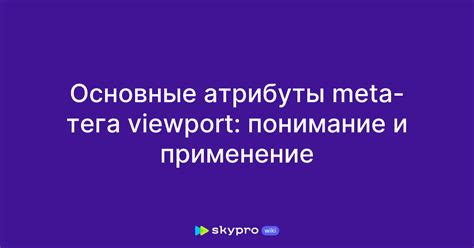 Основной смысл Meta-тега content