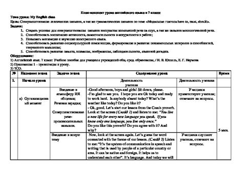 Основные принципы организации эффективного 14-го урока английского языка в третьем классе