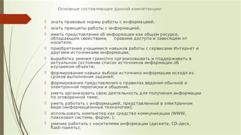 Основные принципы работы с носителями информации