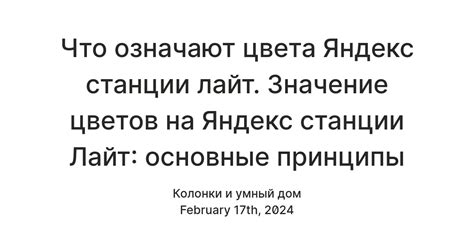 Основные принципы функционирования Яндекс Станции Алиса Лайт