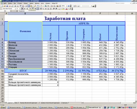 Основные способы доступа к таблицам в программе Excel