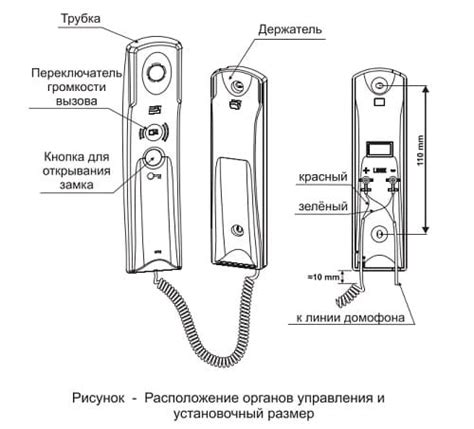 Основные фазы присоединения телефонной трубки домофона Vizit своими силами