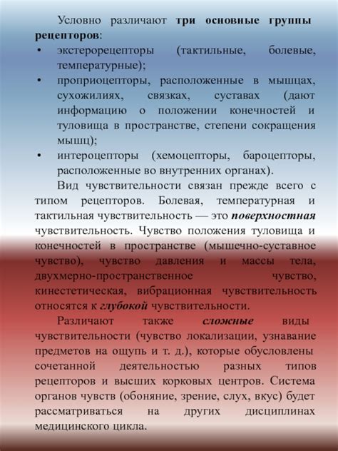 Основы чувствительности к ароматам