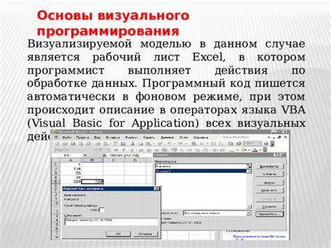 Основы Excel VBA: понимание языка программирования для автоматизации действий в таблицах