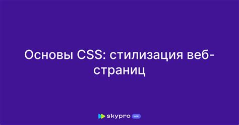 Основы HTML: верстка для веб-страниц