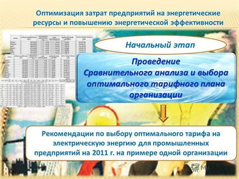 Особенности выбора оптимального плана модернизации