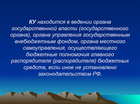 Особенности правового положения органа публичной власти